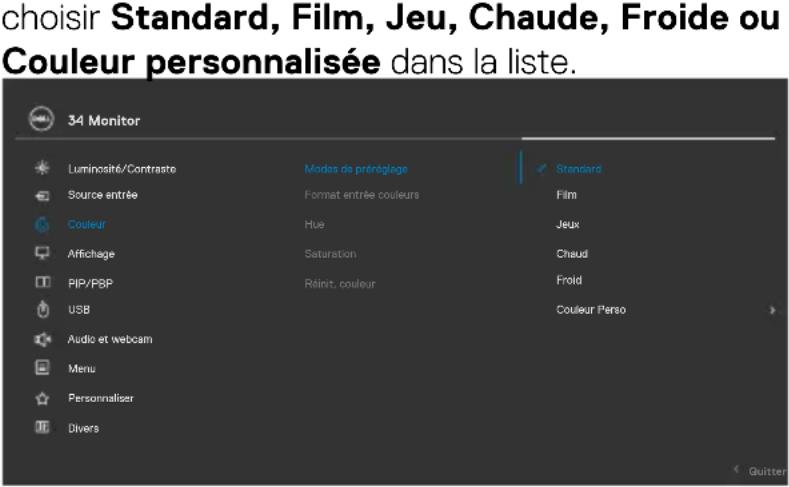 DELL P3424WEB - Bouton- du panneau frontal - 15