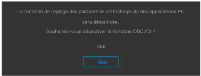 DELL P3424WEB - Messages d'alerte OSD - 2