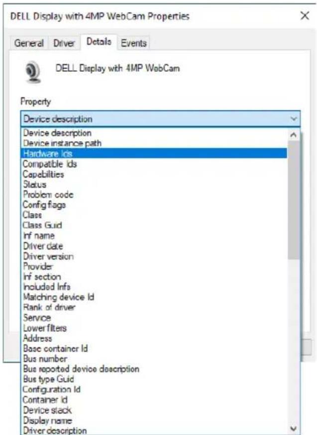 DELL P3424WEB - Configuration de la webcam du moniteur comme réglage par défaut du système d'exploitation - 3