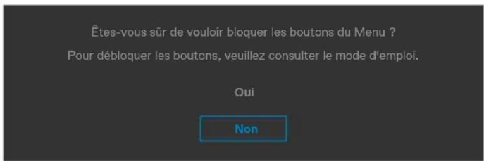 DELL P3424WEB - Utilisez le menu Verrouillage pour verrouiller le(s) bouton(s). - 2
