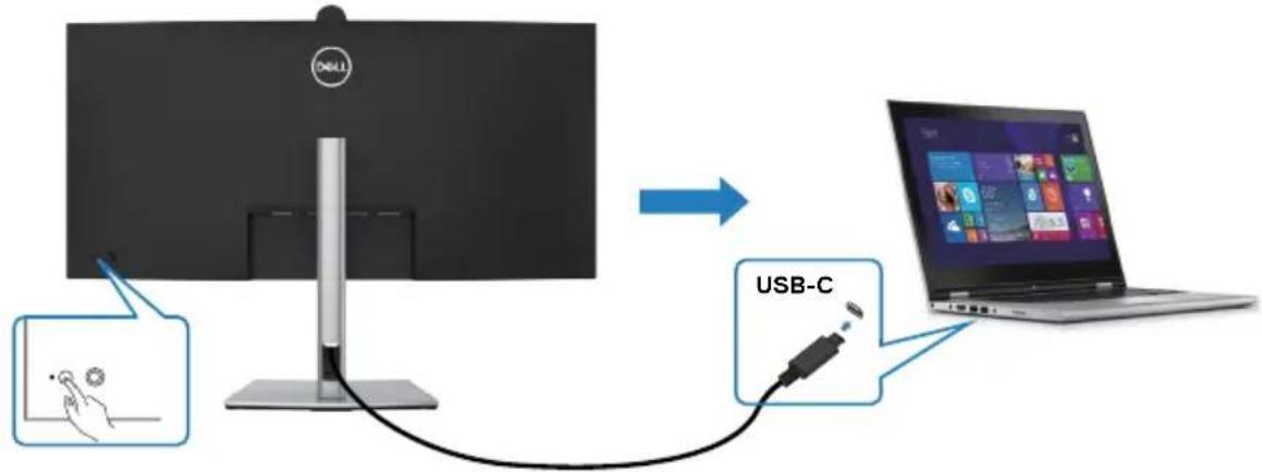 DELL P3424WEB - Réveil sur câble USB-C - 4