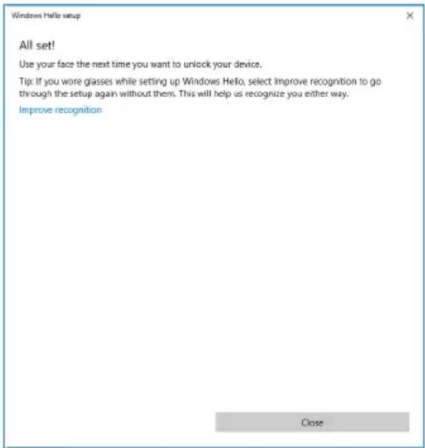 DELL P3424WEB - Configuration de Windows Hello - 8