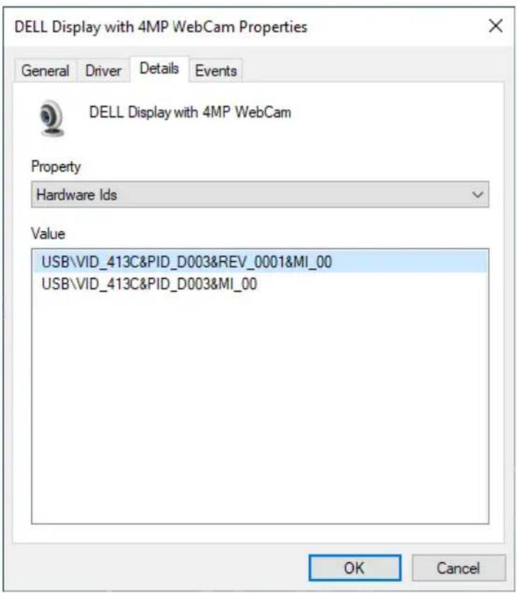 DELL P3424WEB - Configuration de la webcam du moniteur comme réglage par défaut du système d'exploitation - 4