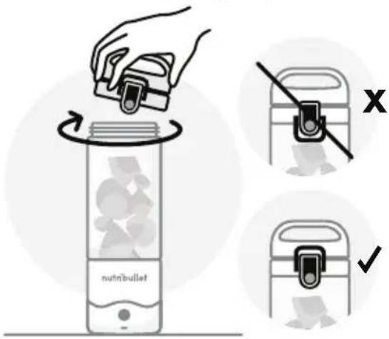 NUTRIBULLET Portable - Χρήση του φορητού μπλέντερ nutribullet® - 4