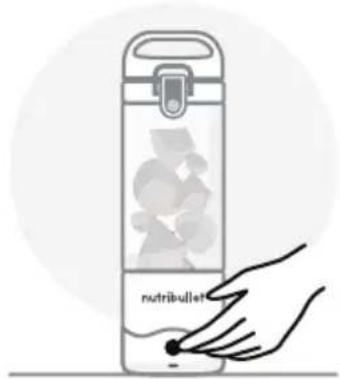 NUTRIBULLET Portable - Завртете го капакот на чашата. - 1