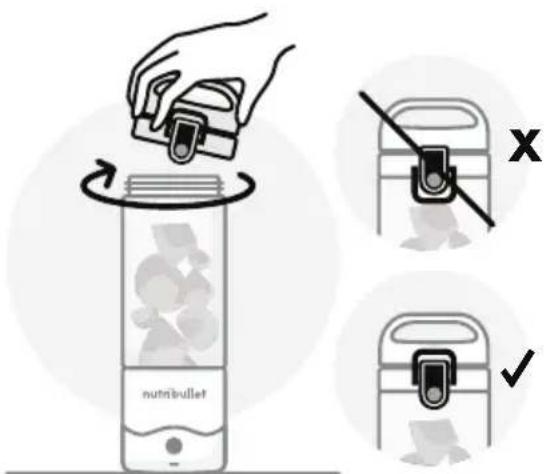 NUTRIBULLET Portable - Seadme nutribullet® Portable Blender kasutamine - 4