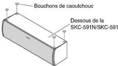 Bouchons de caoutchouc Dessous de la SKC-591N/SKC-591