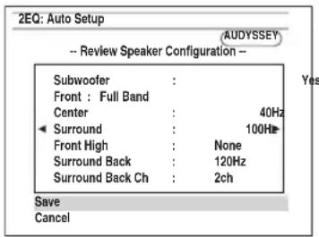 ONKYO HT-S7409 - Use ▲/▼ para seleccionar una opción, y luego pulse ENTER. - 1