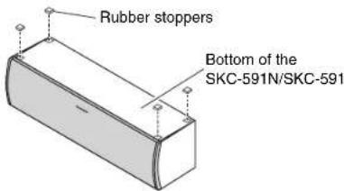 ONKYO HT-S5600 - Using the Rubber Stoppers for a More Stable Platform - 1