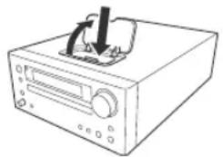 ONKYO CS-445 - Introducir su iPod en el acople del receptor de CD para iPod. - 1