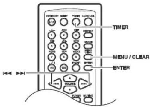 ONKYO CS-445 - Activar y desactivar los temporizadores - 1