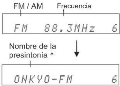ONKYO CS-445 - Visualización de la información de FM / AM radio - 2