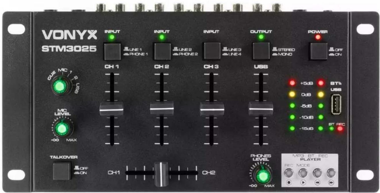 Vonyx STM3025 - STM3025 7-Channel Mixer - 1