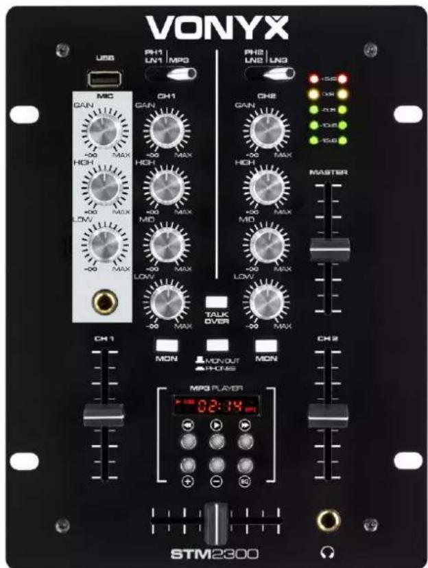 Vonyx STM-2300 - STM-2300 2-Channel Mixer - 1