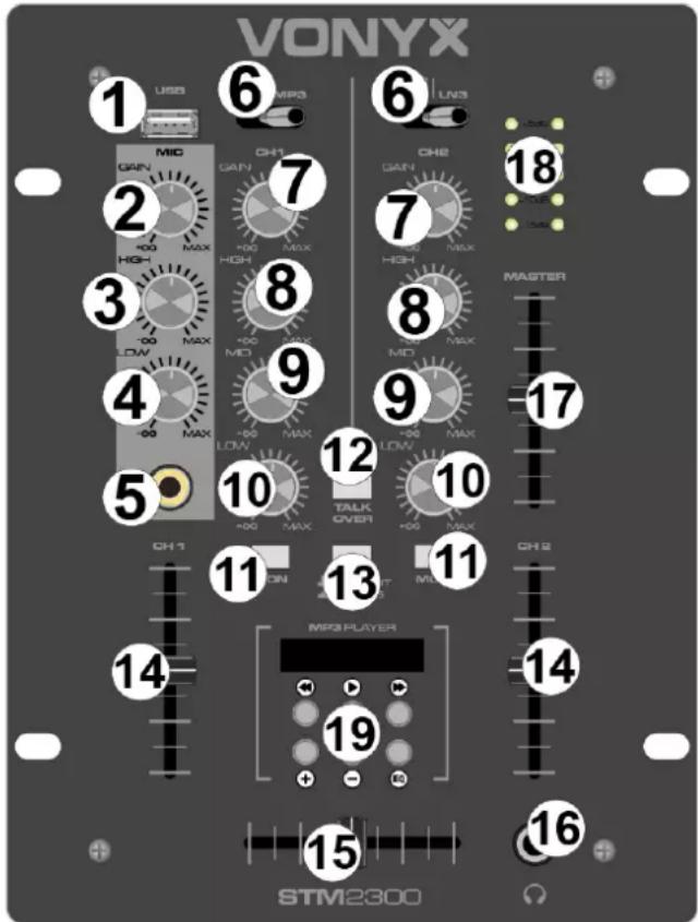 Vonyx STM-2300 - ODTWARZACZ MP3 - 1