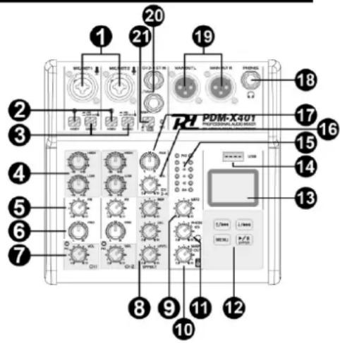 Power Dynamics PDM-X601 - POWER ON/OFF - 1