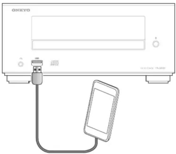 ONKYO CS-355 - Reproducción de iPod/iPhone/iPad a través de USB - 1