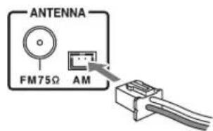ONKYO CS-355 - Connexion de l'antenne-cadre AM - 3
