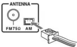 ONKYO CS-355 - Plug the AM loop antenna into the AM antenna jack, as shown. - 1