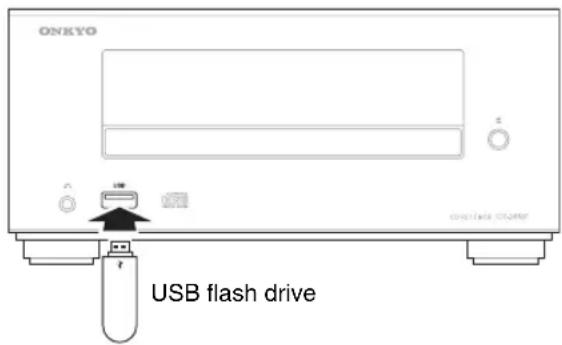 ONKYO CS-355 - Playing a USB Flash Drive - 1