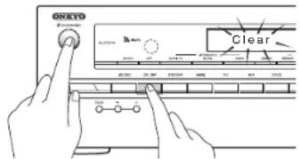 ONKYO HT-R593 - - Comment réinitialiser : - 1