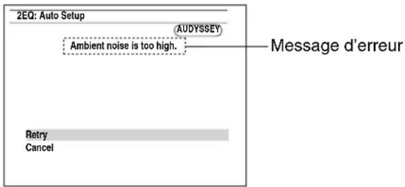 ONKYO HT-S9400THX - Messages d'erreur - 1