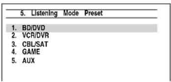 ONKYO HT-S9400THX - Use ▲/▼ to select the input source that you want to set, and then press ENTER. - 1