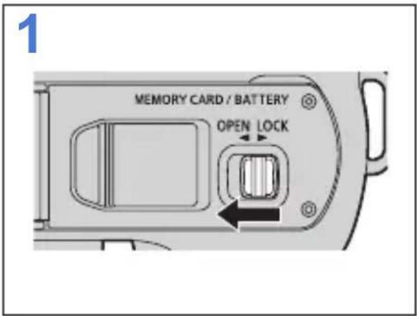 1 MEMORY CARD / BATTERY OPEN LOCK