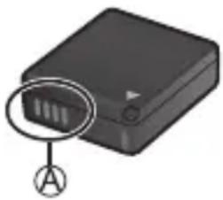 PANASONIC Lumix DC-G100D - Conservez les contacts Ⓐ du chargeur et de la batterie propres. - 1