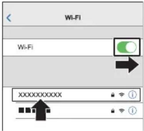 Veuillez régler votre téléphone intelligent Veuillez scanner le QR code avec LUMOX Sync ou saisir le mot de passe dans les paramètres Wi-Fi Nom rés. Wi-Fi : XXXXXXXXX Mot de passe : DISP. Changer de mode