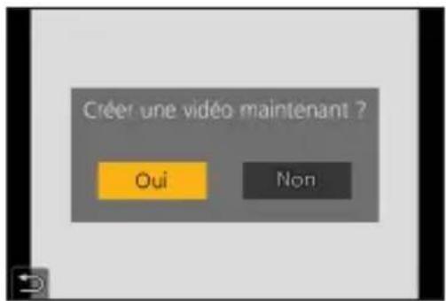 Créer une vidéo maintenant ? Oui Non