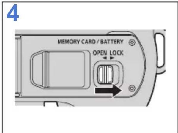 4 MEMORY CARD / BATTERY OPEN LOCK