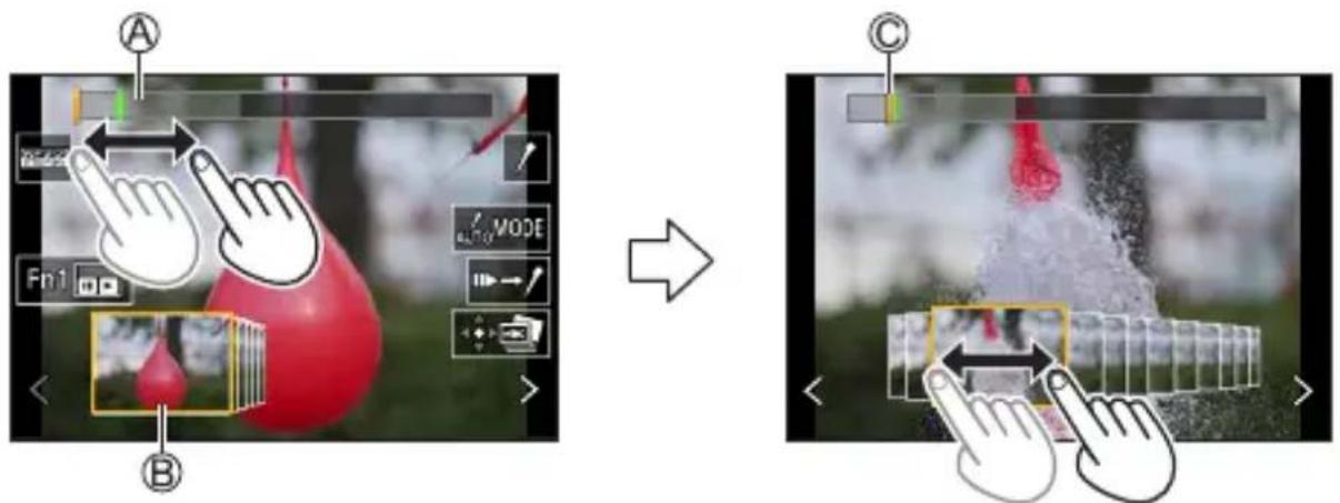 PANASONIC Lumix DC-G100D - Actions avec le vue diaporamique de sélection de photo - 1