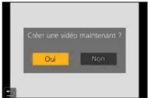 Créer une vidéo maintenant ? Oui Non