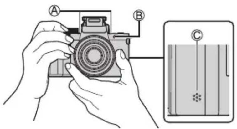 PANASONIC Lumix DC-G100D - Comment tenir l'appareil photo - 1