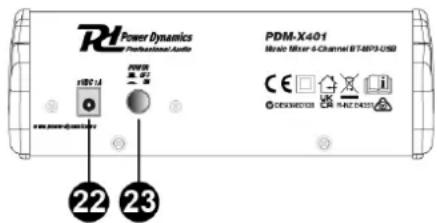 Power Dynamics PDM-X401 - VISIÓN GENERAL - 3