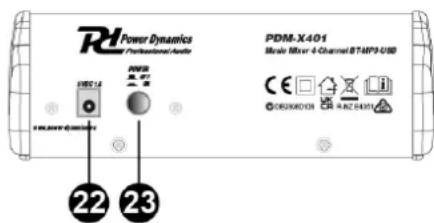 Power Dynamics PDM-X401 - POWER ON/OFF - 3