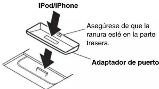 ONKYO CS-345 - Instalación de los adaptadores de puerto del iPod - 1