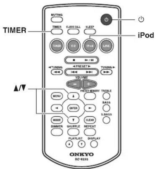 ONKYO CS-345 - Reproducción del temporizador utilizando la función reproducir alarma de su iPhone/iPod - 2