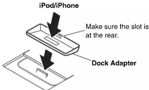 ONKYO CS-345 - Installing the iPod Dock Adapters - 1