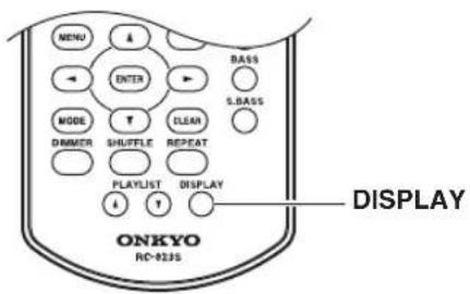 ONKYO CS-345 - Displaying MP3 Information - 1