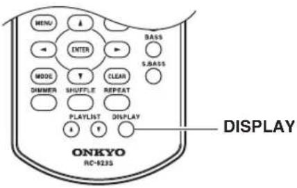 ONKYO CS-345 - Visualizar la información del MP3 - 1