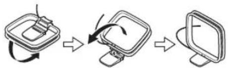 ONKYO CS-345 - Connecting the AM Loop Antenna - 1
