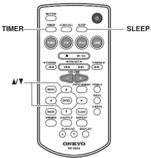 ONKYO CS-345 - Encender y apagar el temporizador - 1