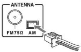 ONKYO CS-345 - Conectar la antena en bucle AM - 2