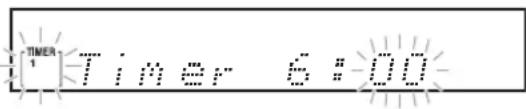 ONKYO CS-345 - Use the arrow [▲]/[▼] buttons to specify the "minute" at which you want to timer to play, and then press [ENTER]. - 1