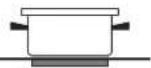 FALMEC Induction Hob 88 cm - Saucepans suitable for induction hobs: - 8