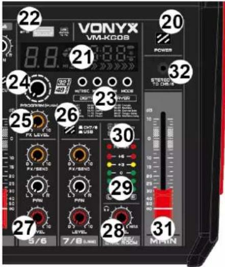 Vonyx VM-KG06 - GRUPO DE BOTONES MP3 - 1