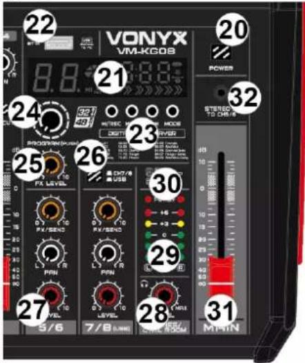 Vonyx VM-KG06 - MP3 KNOPPENCLUSTER - 1