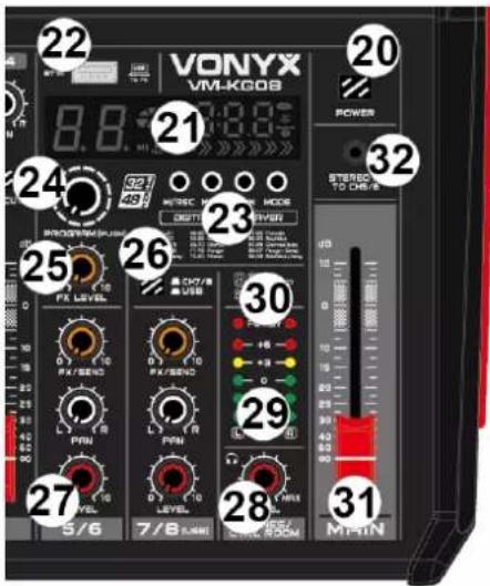 Vonyx VM-KG10 - ZESPÓŁ PRZYCISKÓW MP3 - 1